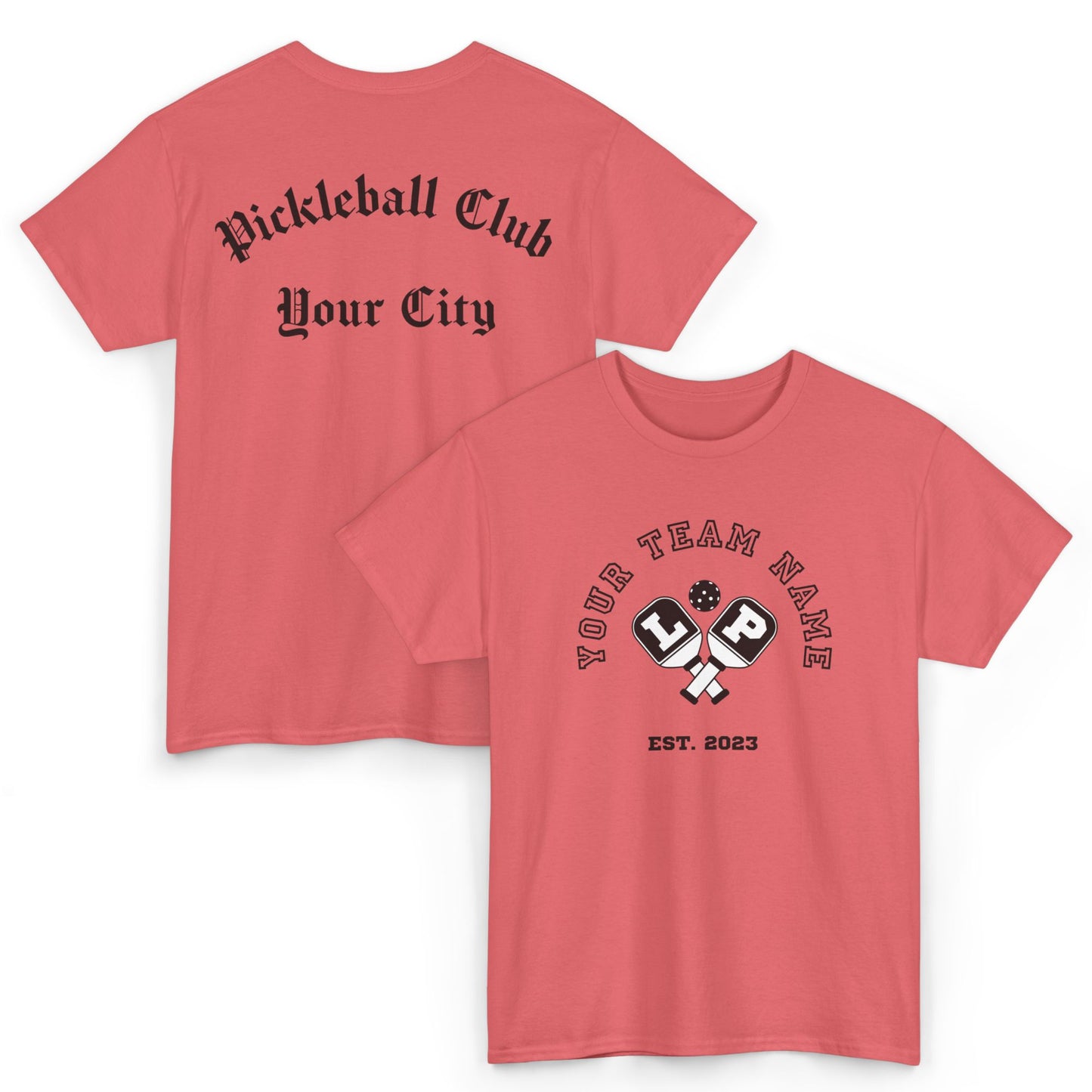 Personalized Pickleball Team Unisex T-Shirt - Customizable T-Shirt for Players & Fans, Gift for Pickleball Lovers