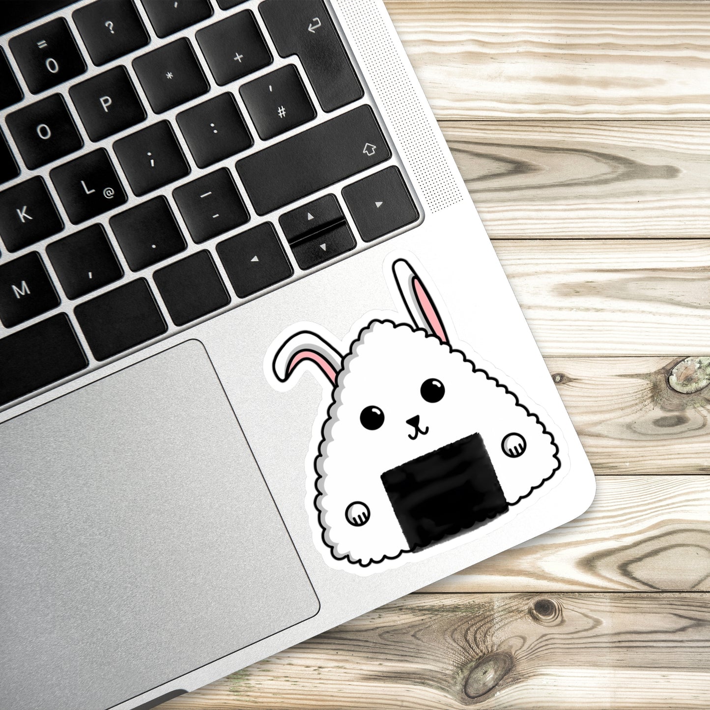 Kawaii Bunny Onigiri Kiss-Cut Sticker