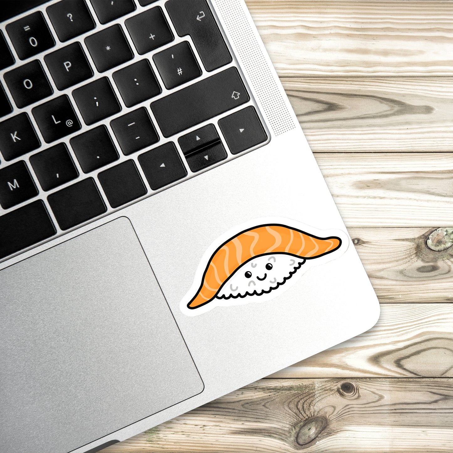 Cute Salmon Sushi Kiss-Cut Sticker