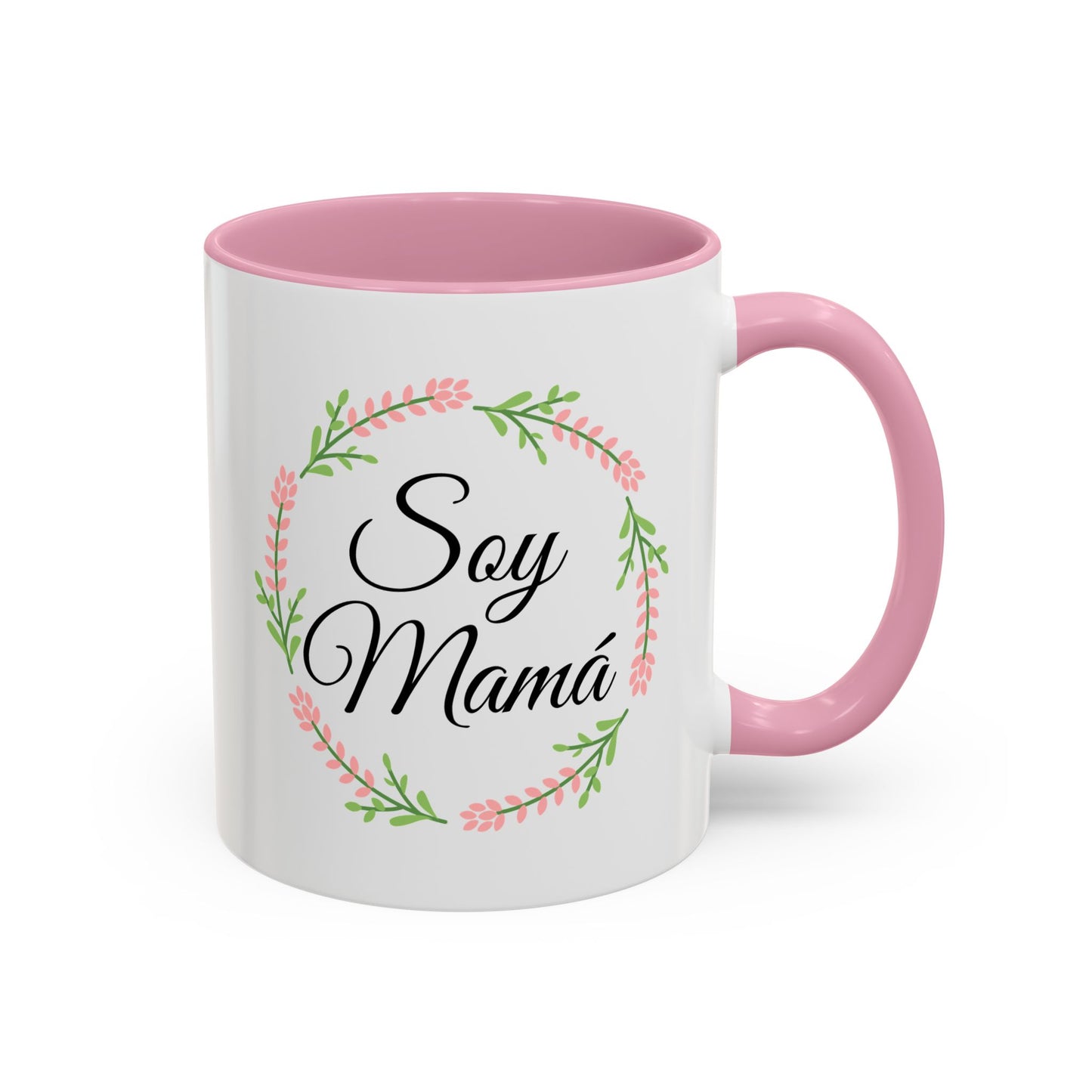 “Soy Mamá. Cuál es tu superpoder?” – 11oz Ceramic Mug with Inside Color