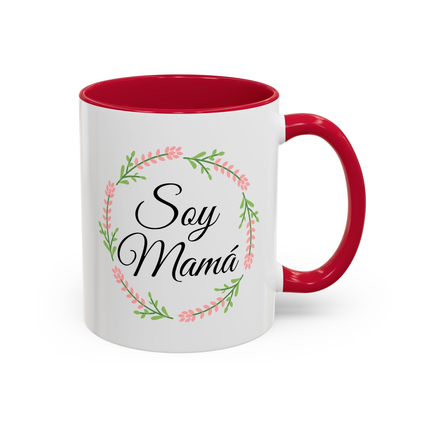 “Soy Mamá. Cuál es tu superpoder?” – 11oz Ceramic Mug with Inside Color