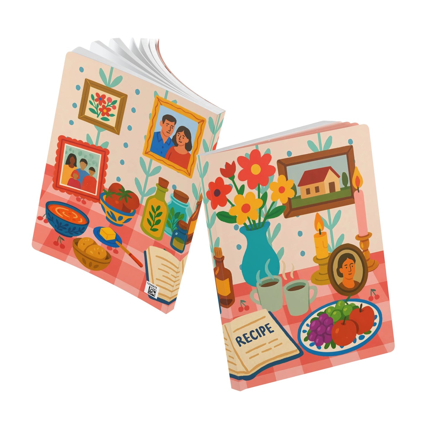 Family Memories Softcover Lined Journal - Stories, Recipes, Letters & Photos (English)