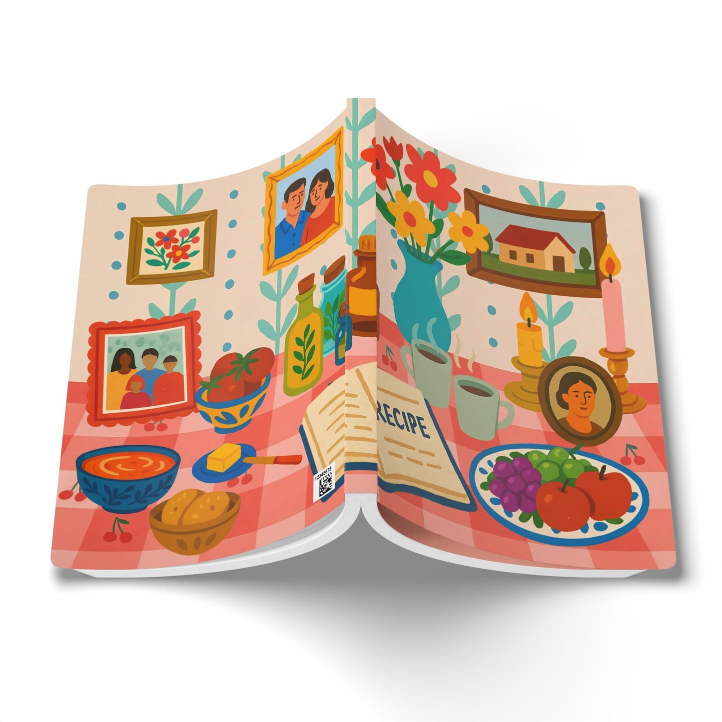 Family Memories Softcover Lined Journal - Stories, Recipes, Letters & Photos (English)