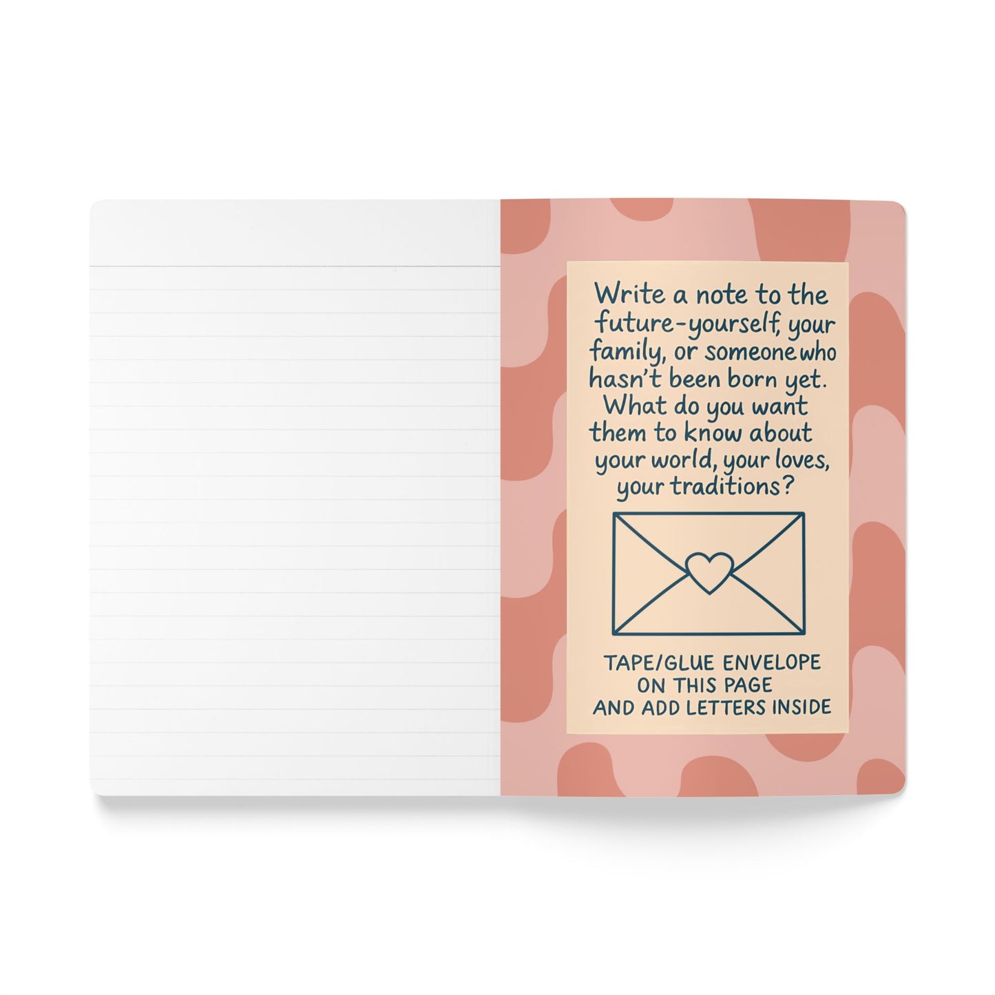 Family Memories Softcover Lined Journal - Stories, Recipes, Letters & Photos (English)