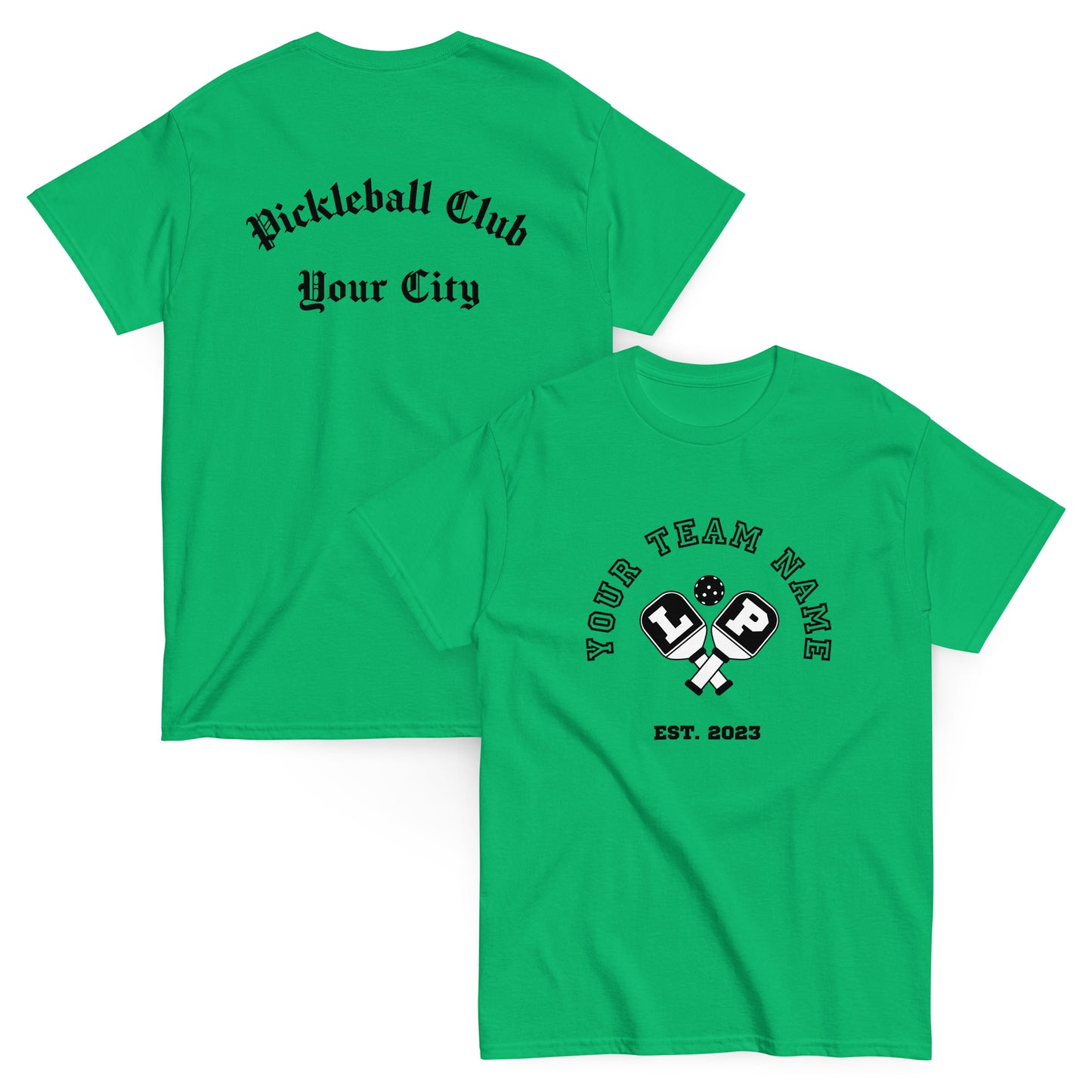 Personalized Pickleball Team Unisex T-Shirt - Customizable T-Shirt for Players & Fans, Gift for Pickleball Lovers