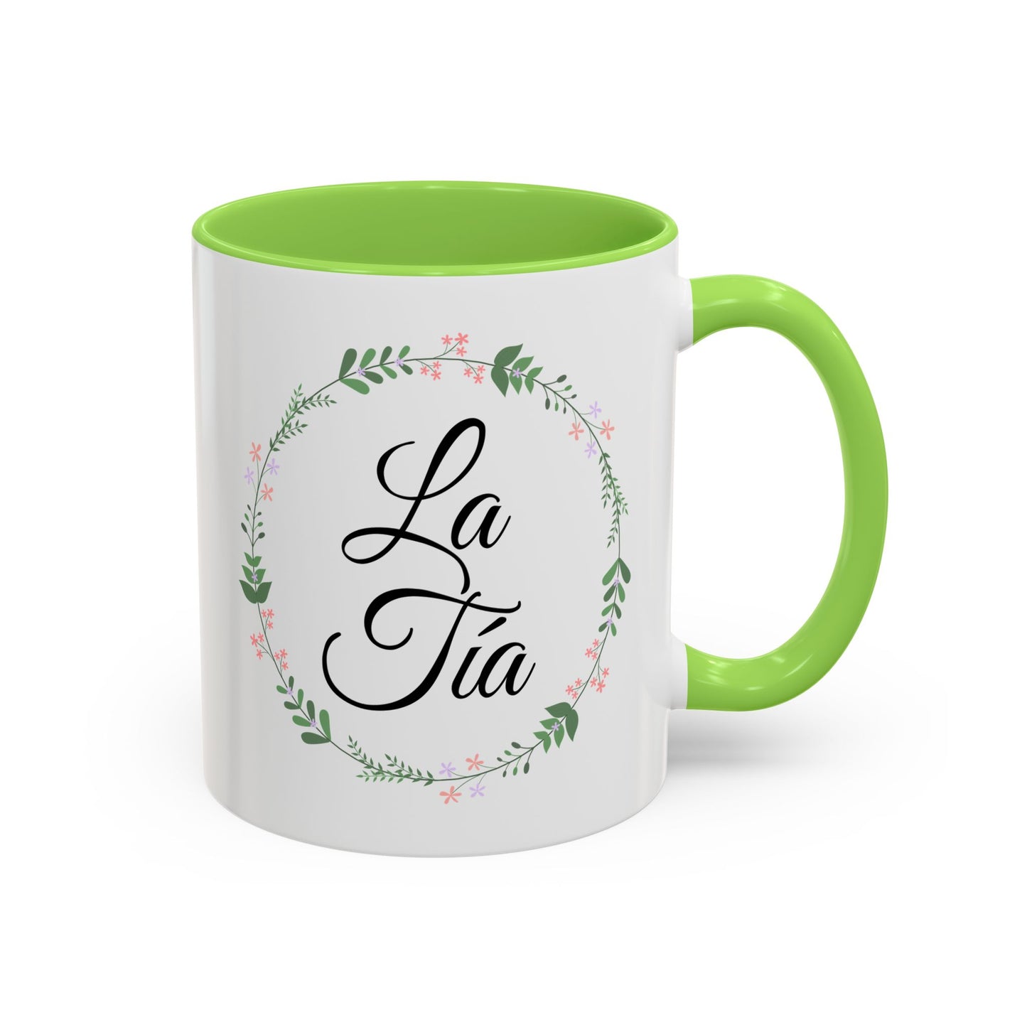 “La Tía - Como una mamá, pero más divertida” – 11oz Ceramic Mug with Inside Color
