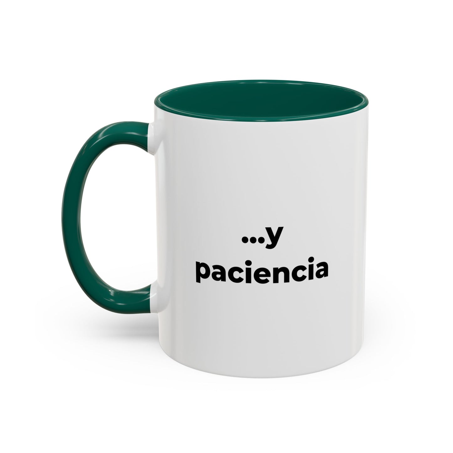 Mamá necesita café ...y paciencia – 11oz Ceramic Mug with Inside Color