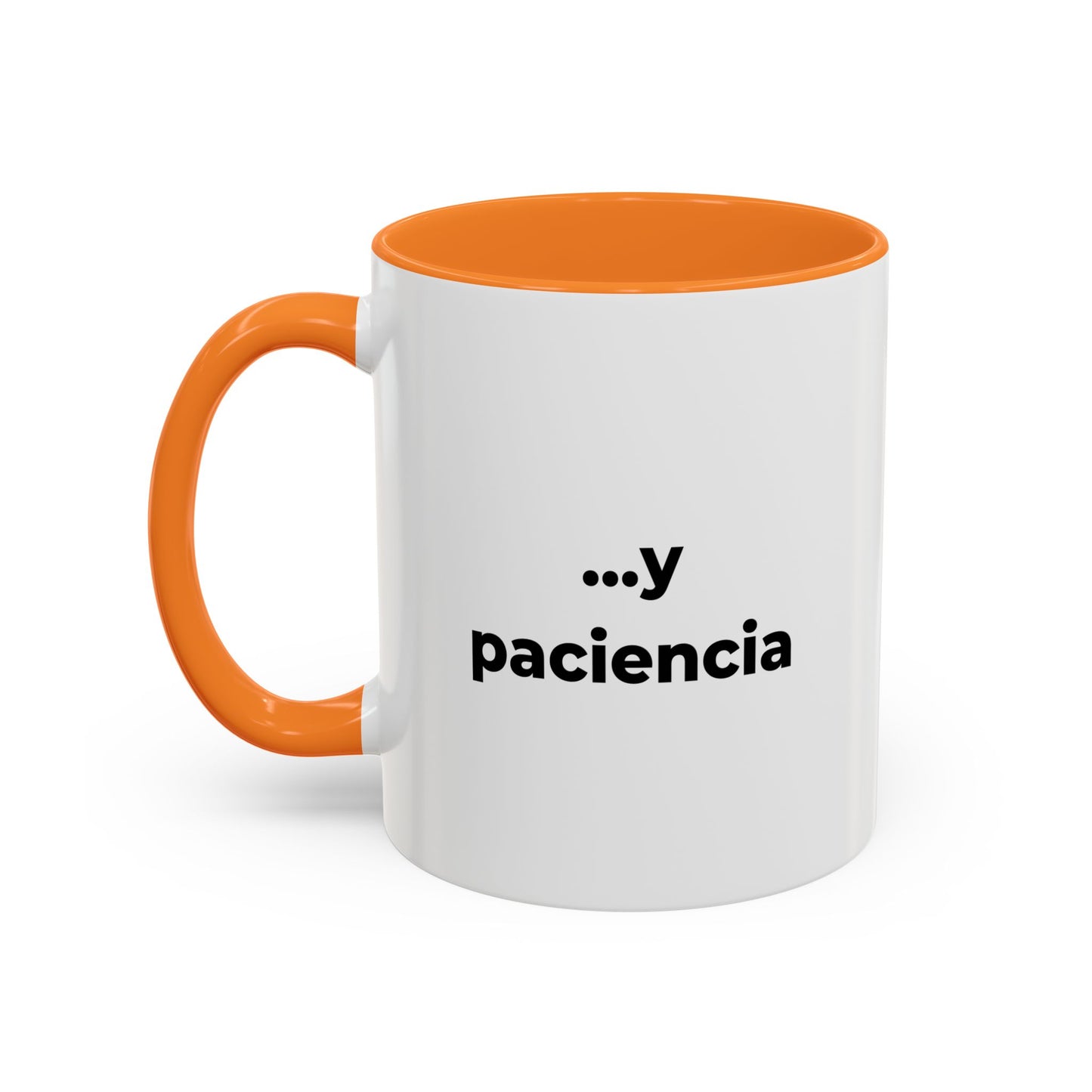 Mamá necesita café ...y paciencia – 11oz Ceramic Mug with Inside Color