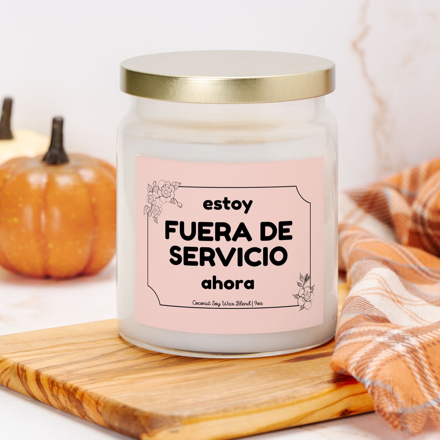Estoy Fuera de Servicio Ahora Candle - 9oz Scented Apothecary Jar