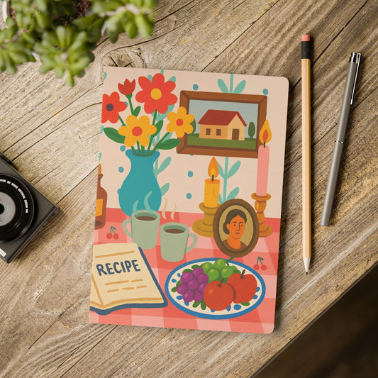 Family Memories Softcover Lined Journal - Stories, Recipes, Letters & Photos (English)